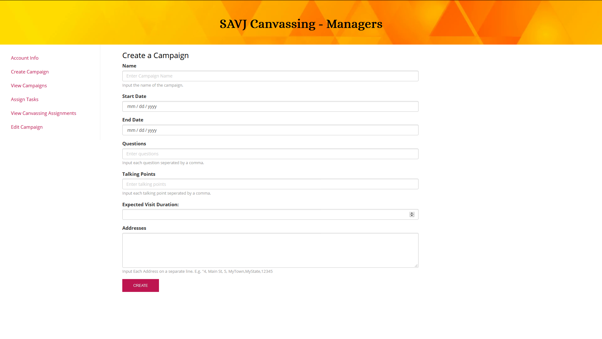 SAVJ-Canvassing